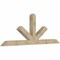 Ekena Millwork Saratoga Rough Sawn Timber Gable Bracket, Douglas Fir, 108"W x 40"H x 6"D x 6"F, 9/12 Pitch GBW108X40X0606SAR00RDF - alternate 4
